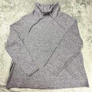 J. Jill Pullover Sweater High Neck‎ with drawstring Long Sleeve Super Soft